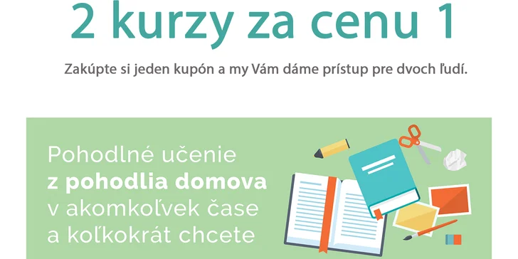 Šesťmesačný online kurz angličtiny + 1 prístup pre druhú osobu zdarma