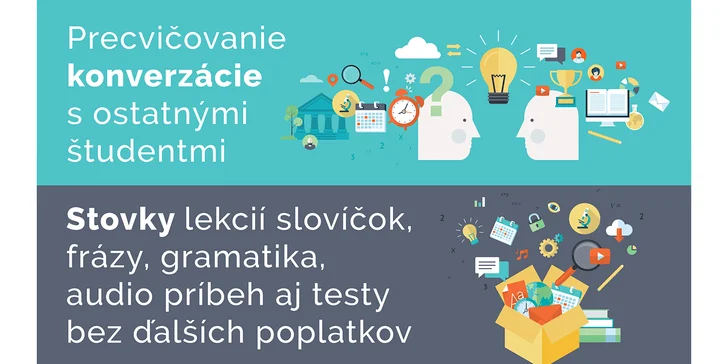 Šesťmesačný online kurz angličtiny + 1 prístup pre druhú osobu zdarma