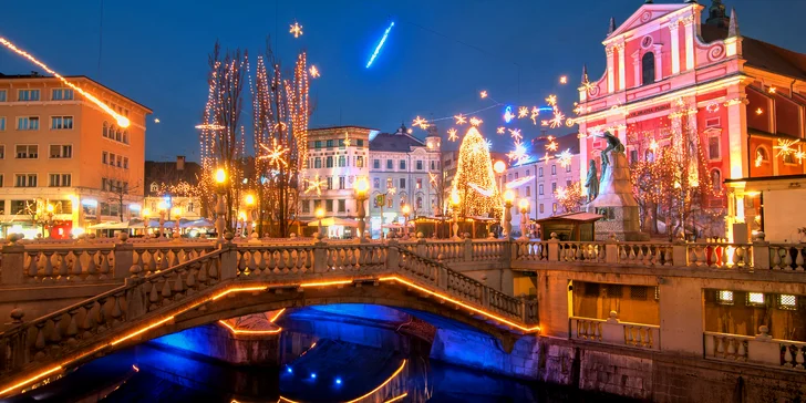 Slovinská adventná kúpačka v Ľubľane