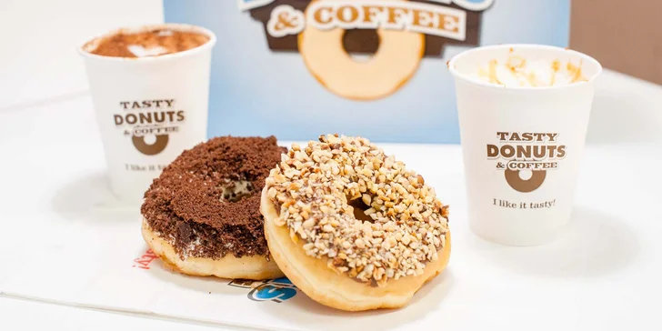 Skvelé donuty a káva v Tasty Donuts v obchodnom centre Central