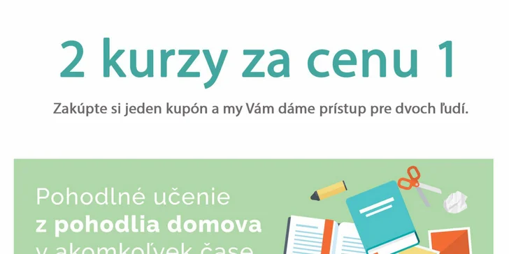 Ročný online kurz 4 jazykov + prístup pre druhú osobu zdarma