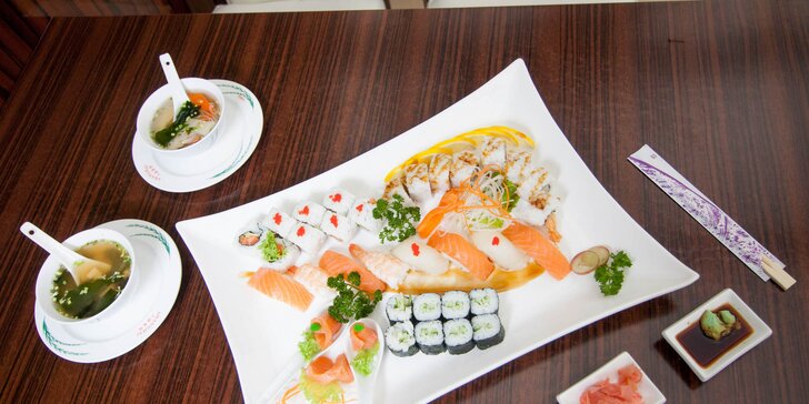 Degustačné sushi menu pre dvoch v Shanghai reštaurácii