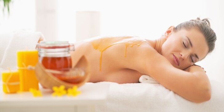 Klasická masáž chrbta a krku alebo medová detoxikačná masáž