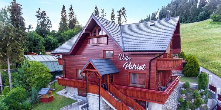 Villa Patriot vo Vyšných Ružbachoch s wellness a komfortným ubytovaním v apartmánoch