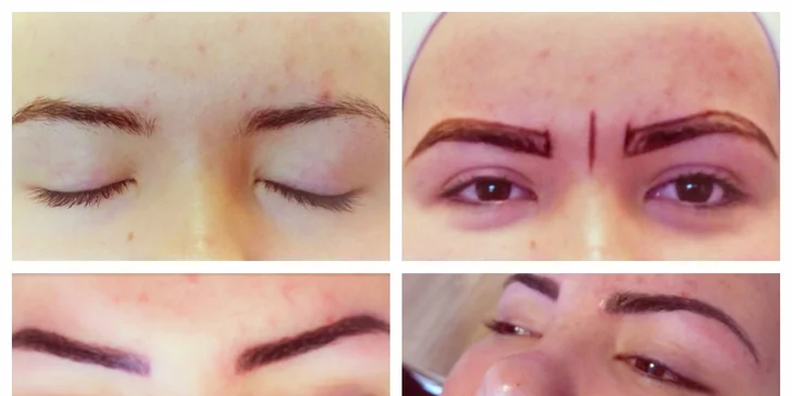 Permanentný make-up obočia alebo pier