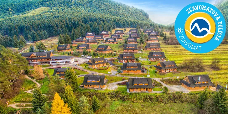 Jesenný pobyt v rezorte Drevenice Terchová resort s wellness a aktivitami v krásnom prostredí NP Malá Fatra