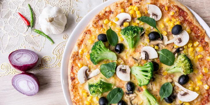Pizza podľa vlastného výberu - až 25 druhov!