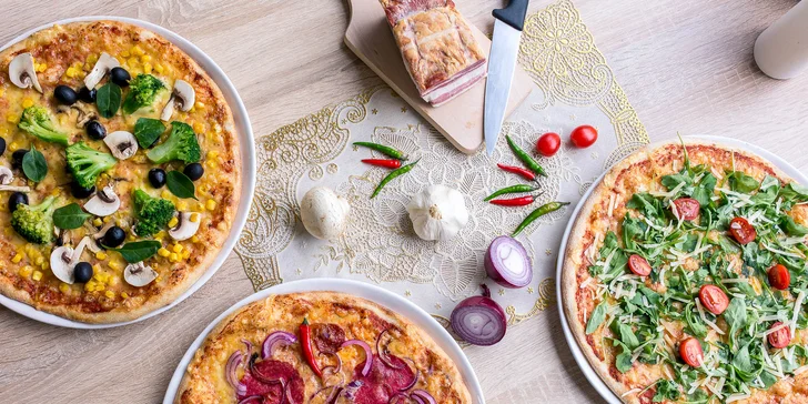 Pizza podľa vlastného výberu - až 25 druhov!