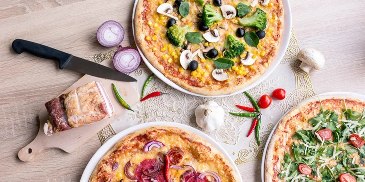 Pizza podľa vlastného výberu - až 25 druhov!