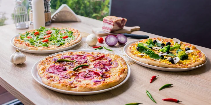 Pizza podľa vlastného výberu - až 25 druhov!