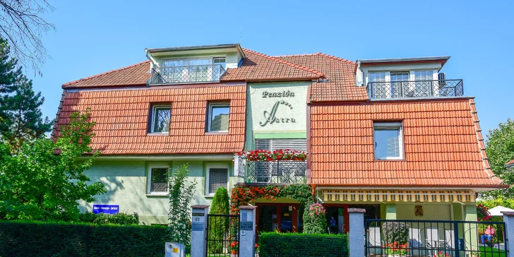 Privátne wellness s raňajkami vo vysoko hodnotenom Penzióne ASTRA v Piešťanoch