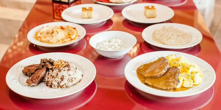 Tradičné arabské degustačné menu pre 2 osoby