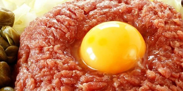 9,90 eur za 2 delikátne tataráky s chrumkavými hriankami. Hora mäsa pre DVOCH veľkých hladošov v prostredí reštaurácie GAUDIO so zľavou 62%
