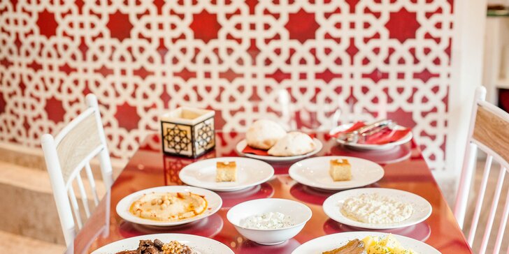 Tradičné arabské degustačné menu pre 2 osoby