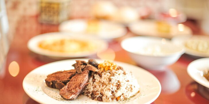 Tradičné arabské degustačné menu pre 2 osoby