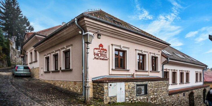 Pobyt v historickom centre Trenčína v Hoteli pod Hradom***