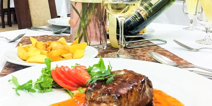 3-chodová večera so vstupom do wellness v Penzióne Zlatný Potok***