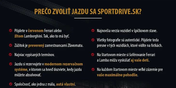 Jazda v novom Ferrari 458 Italia alebo v Lamborghini Gallardo LP560-4 vr. paliva
