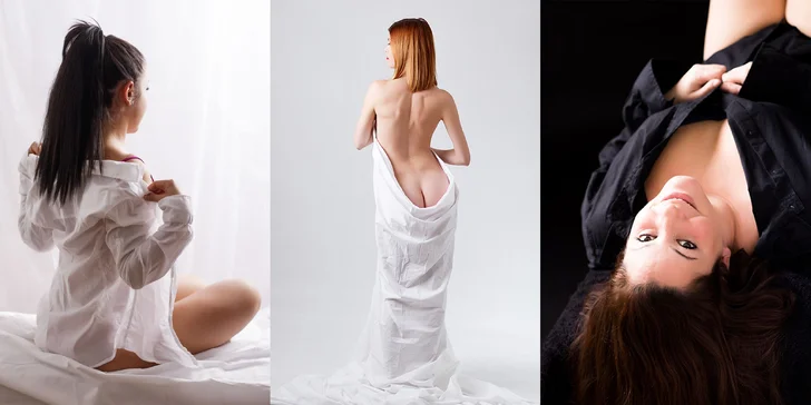 Boudoir profesionálne fotografovanie portrétu - každá žena je krásna
