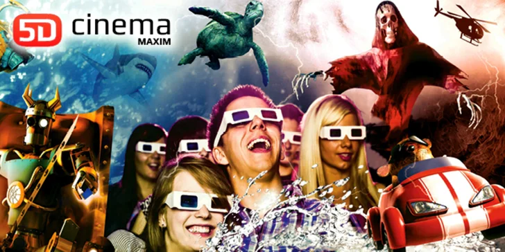 Zažite 5. dimenziu: Lístok na ľubovoľný film do 5D cinema MAXIM