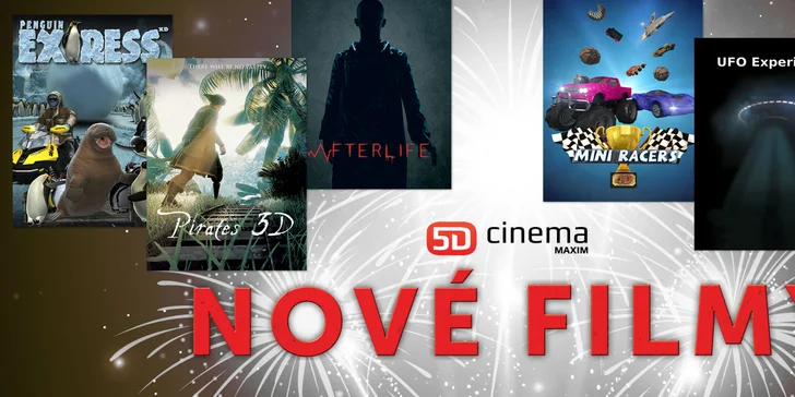 Zažite 5. dimenziu: Lístok na ľubovolný film do 5D Cinema MAXIM