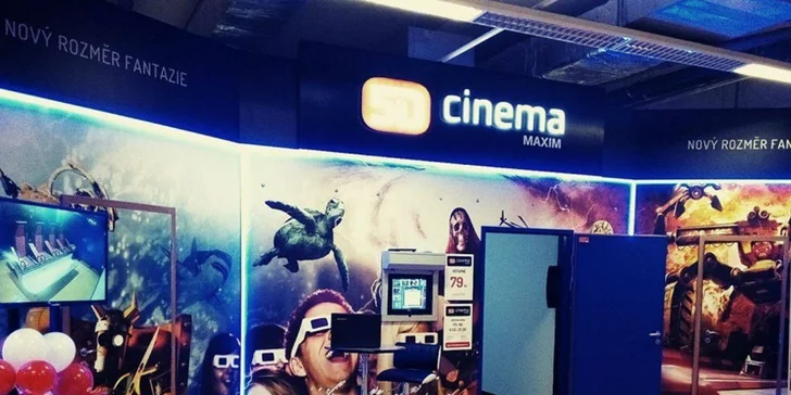 Zažite 5. dimenziu: Lístok na ľubovolný film do 5D Cinema MAXIM