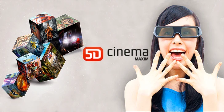 Zažite 5. dimenziu: Lístok na ľubovolný film do 5D Cinema MAXIM