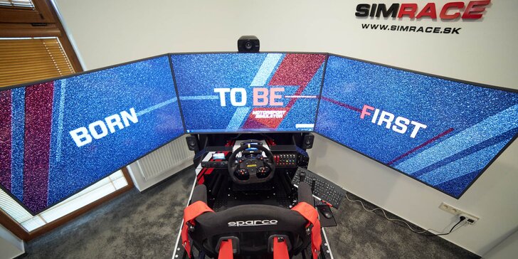Jazda na racing simulátore SIMRACE