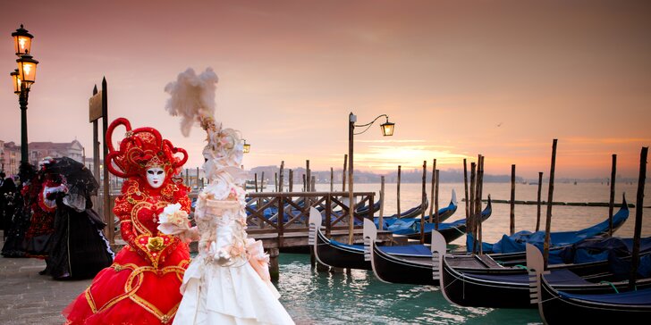 Romantické Benátky a legendárny karneval - darujte zážitok!