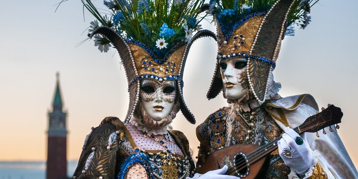 Legendárny karneval v Benátkach s prehliadkou ostrovov Muráno a Buráno