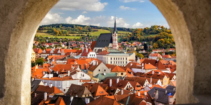 Romantika v centre Českého Krumlova: pobyt s raňajkami a večerou alebo privátnym wellness