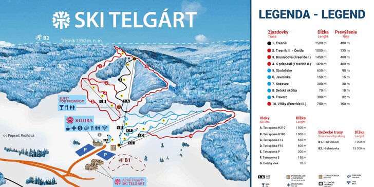 Celodenný skipas do lyžiarskeho strediska SKI Telgárt