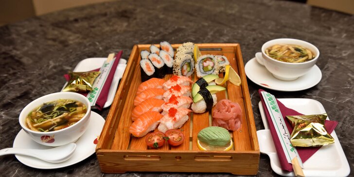 Sushi alebo menu pre 2 osoby v Avione