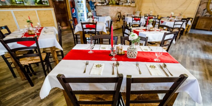 Romantické degustačné menu pre 2 osoby v Aranykárász csárda