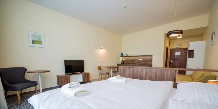 Hrebienok Resort - TOP poloha, ubytovanie v štúdiu a zľavy na stravovanie či do aquaparku