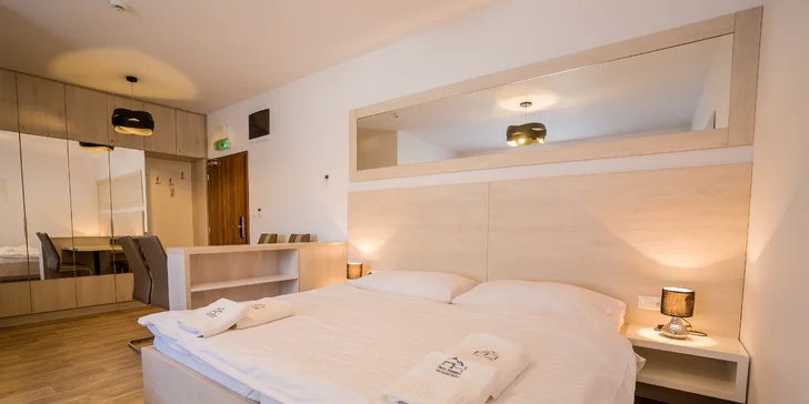Hrebienok Resort - TOP poloha, ubytovanie v štúdiu a zľavy na stravovanie či do aquaparku