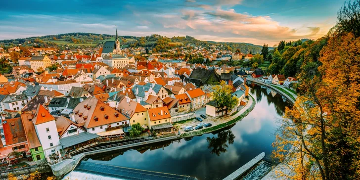Krásny Český Krumlov: romantický pobyt s raňajkami až pre 4 osoby