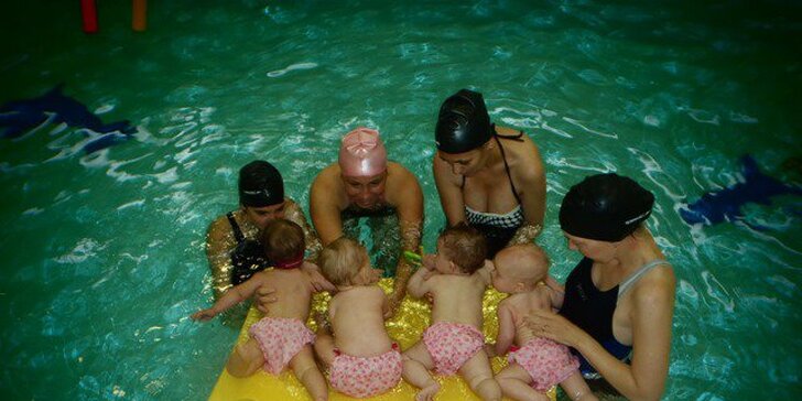 Mesačný kurz plávania mamičiek s bábätkami