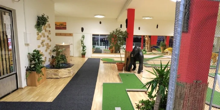 Vnútorný minigolf - teraz aj možnosť usporiadať narodeninovú oslavu!