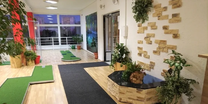 Vnútorný minigolf - teraz aj možnosť usporiadať narodeninovú oslavu!