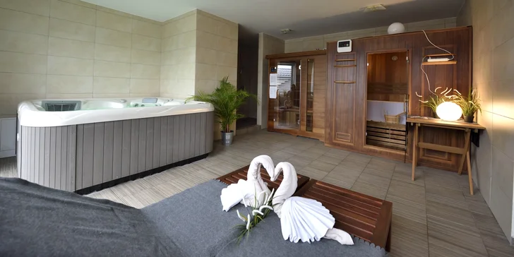 3-chodová večera pre 2 a vstup do privátneho wellness centra
