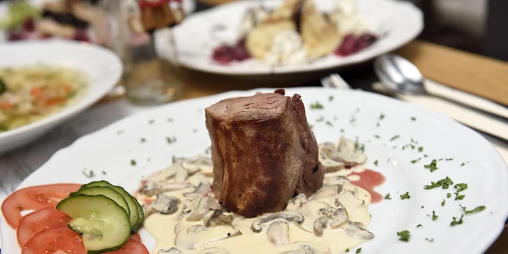 3-chodová večera pre 2 a vstup do privátneho wellness centra