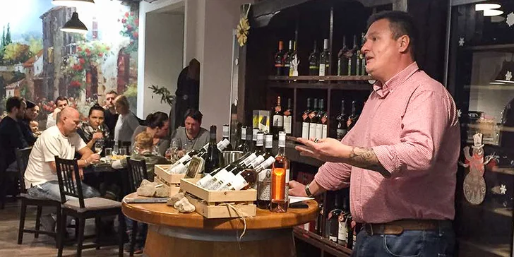 Ochutnávka vín vo vinotéke Weineck