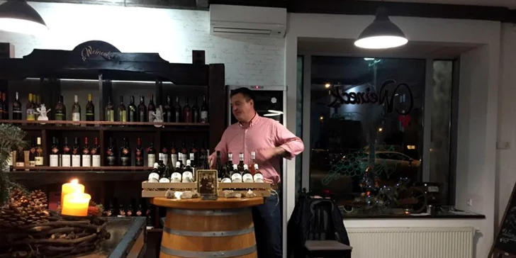 Ochutnávka vín vo vinotéke Weineck
