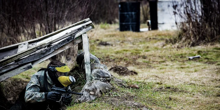 Zimný paintball! Vyskúšajte aj nočnú hru!