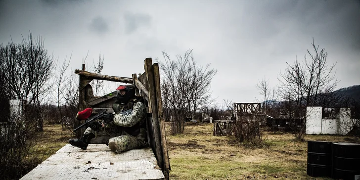 Zimný paintball! Vyskúšajte aj nočnú hru!