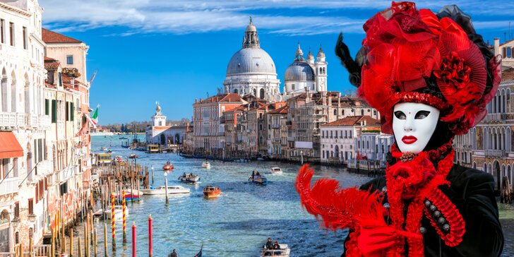 Pestrá karnevalová zábava v Benátkach: prehliadka ostrovov – Burano a Murano