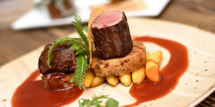 Vynikajúce 3-chodové menu spojené s degustáciou vín