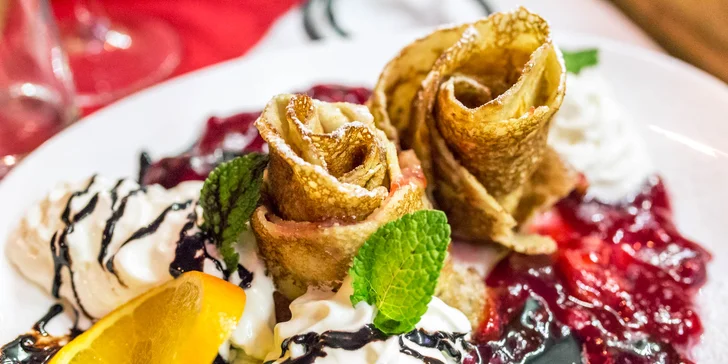 3-chodové menu podľa vlastného výberu aj s prípitkom pre 2 osoby
