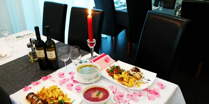Valentínsky privátny wellness relax s poriadnou večerou